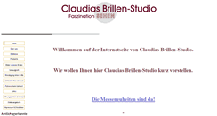 Desktop Screenshot of claudias-brillen-studio.de